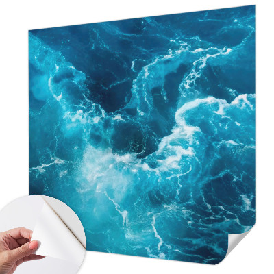 Papel mural texturado decorativo con diseño de remolinos marinos