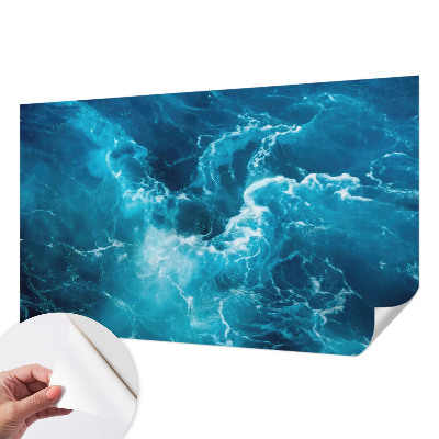 Papel mural texturado decorativo con diseño de remolinos marinos