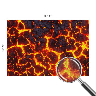 Fotomural decorativo para cabecero de cama Magma fuerte