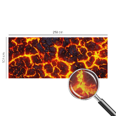 Fotomural decorativo para cabecero de cama Magma fuerte
