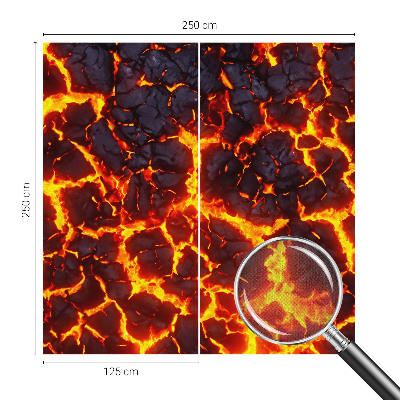 Fotomural decorativo para cabecero de cama Magma fuerte