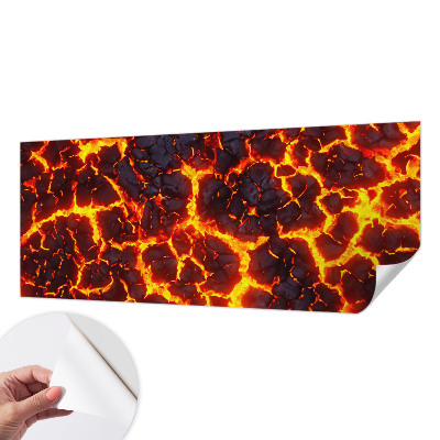 Fotomural decorativo para cabecero de cama Magma fuerte