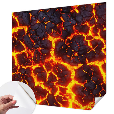 Fotomural decorativo para cabecero de cama Magma fuerte