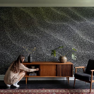 Papel mural con patrón decorativo olas de arena