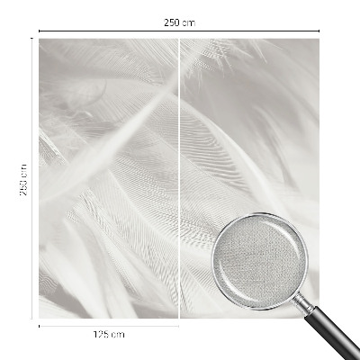 Papel mural texturado decorativo Plumas sutiles
