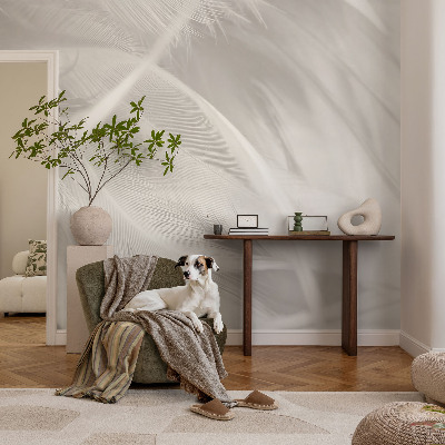 Papel mural texturado decorativo Plumas sutiles