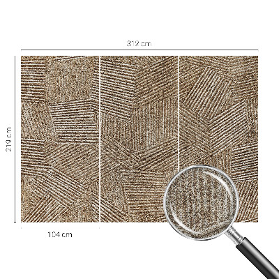 Papel mural con patrón decorativo Líneas estructurales