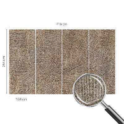 Papel mural con patrón decorativo Líneas estructurales