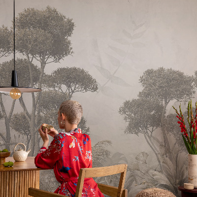 Papel mural texturado decorativo Selva tropical