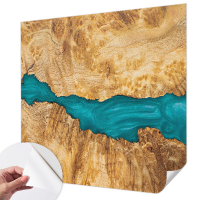 Mural de pared con estampado hermoso Madera y resina