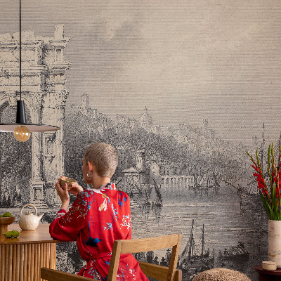 Papel mural texturado decorativo Marina
