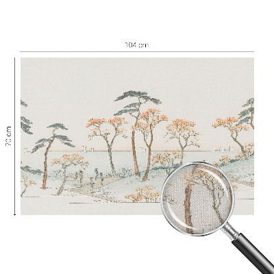 Papel mural con patrón decorativo Paisaje tranquilo