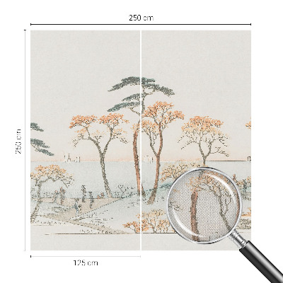 Papel mural con patrón decorativo Paisaje tranquilo