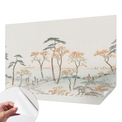 Papel mural con patrón decorativo Paisaje tranquilo