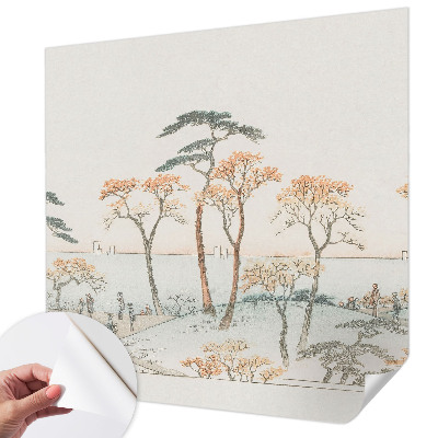 Papel mural con patrón decorativo Paisaje tranquilo