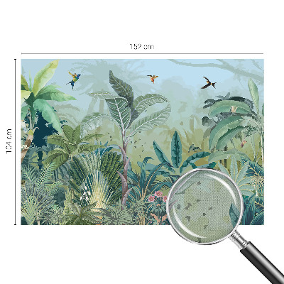 Papel mural con patrón decorativo con un motivo de naturaleza tropical
