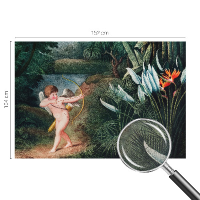 Fotomural decorativo para cabecero de cama con diseño de un cupido adorable