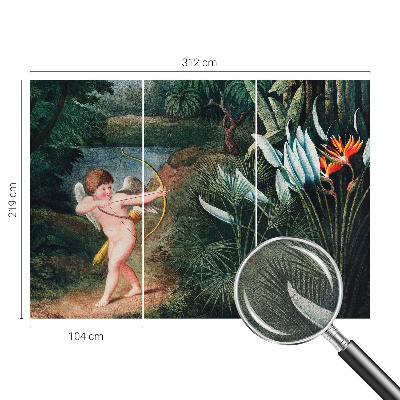 Fotomural decorativo para cabecero de cama Cupido adorable