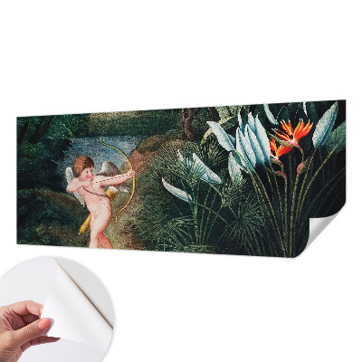 Fotomural decorativo para cabecero de cama con diseño de un cupido adorable