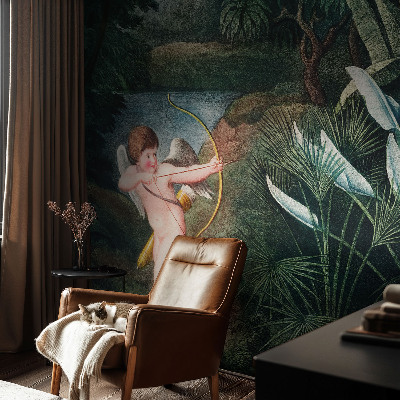 Fotomural decorativo para cabecero de cama Cupido adorable