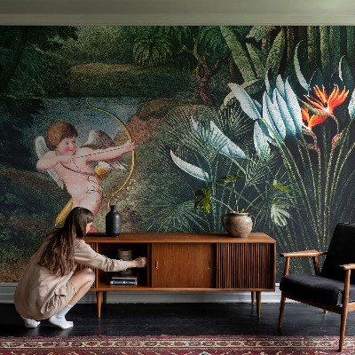 Fotomural decorativo para cabecero de cama Cupido adorable