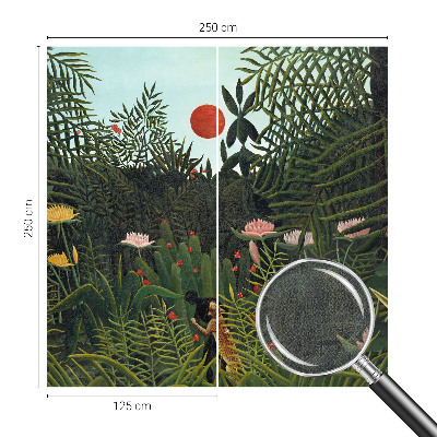 Fotomural decorativo para cabecero de cama con un paisaje exótico
