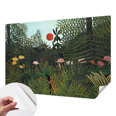 Fotomural decorativo para cabecero de cama con un paisaje exótico