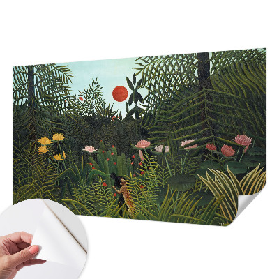 Fotomural decorativo para cabecero de cama con un paisaje exótico