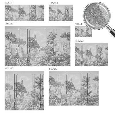 Papel mural con patrón decorativo Naturaleza atmosférica