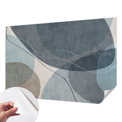 Fotomural decorativo para cabecero de cama con un diseño de abstracción moderna