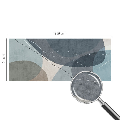 Fotomural decorativo para cabecero de cama con un diseño de abstracción moderna