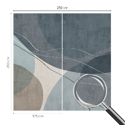 Fotomural decorativo para cabecero de cama con un diseño de abstracción moderna