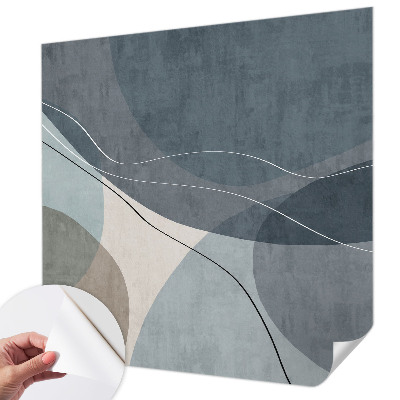 Fotomural decorativo para cabecero de cama con un diseño de abstracción moderna