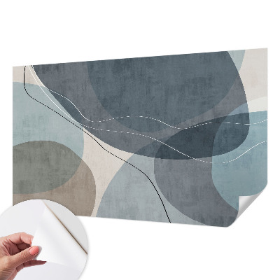 Fotomural decorativo para cabecero de cama con un diseño de abstracción moderna