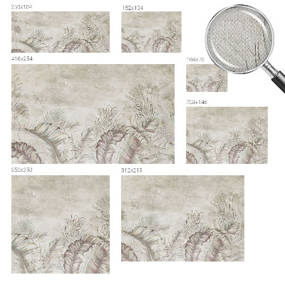 Papel mural con patrón decorativo hojas decorativas