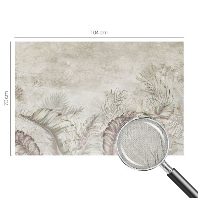 Papel mural con patrón decorativo hojas decorativas