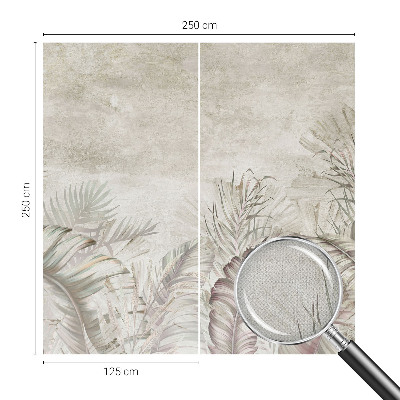 Papel mural con patrón decorativo con hojas decorativas