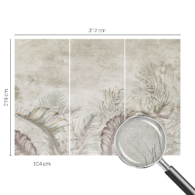 Papel mural con patrón decorativo hojas decorativas