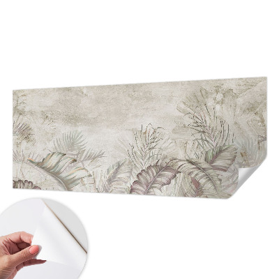 Papel mural con patrón decorativo hojas decorativas