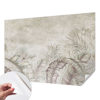 Papel mural con patrón decorativo hojas decorativas