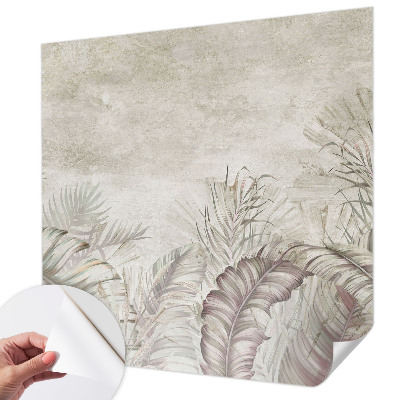 Papel mural con patrón decorativo hojas decorativas