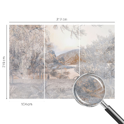 Papel mural texturado decorativo con diseño inspirado en la naturaleza que aporta sutileza
