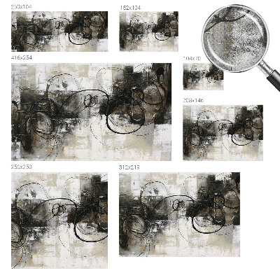 Fotomural decorativo para cabecero de cama vórtice abstracto