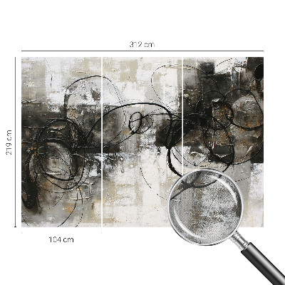 Fotomural decorativo para cabecero de cama con diseño de vórtice abstracto