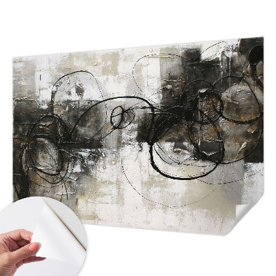 Fotomural decorativo para cabecero de cama con diseño de vórtice abstracto