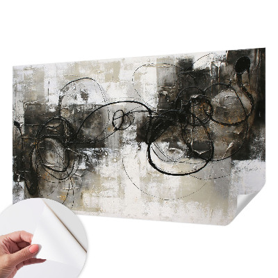 Fotomural decorativo para cabecero de cama con diseño de vórtice abstracto