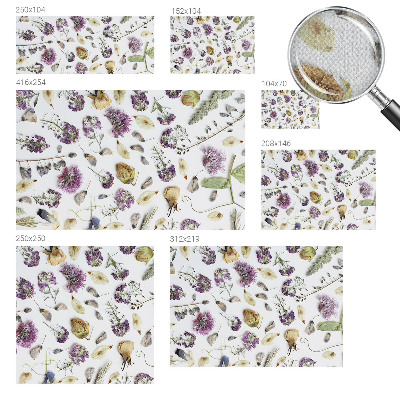 Papel mural texturado decorativo Flores secas