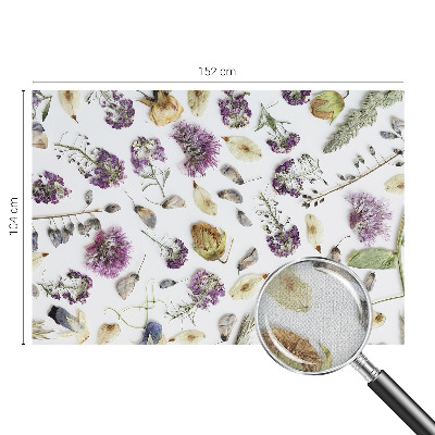 Papel mural texturado decorativo Flores secas