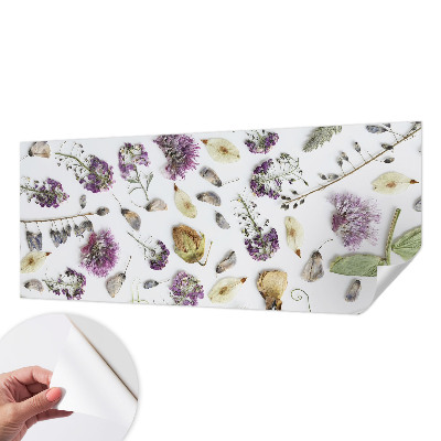 Papel mural texturado decorativo Flores secas