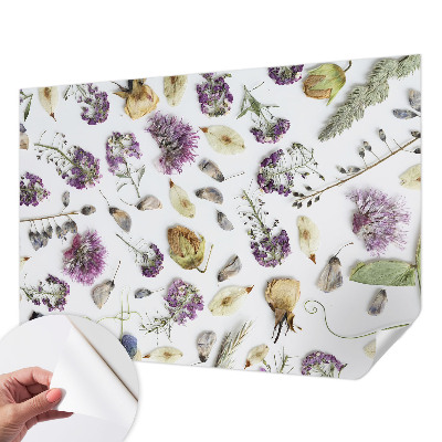 Papel mural texturado decorativo Flores secas